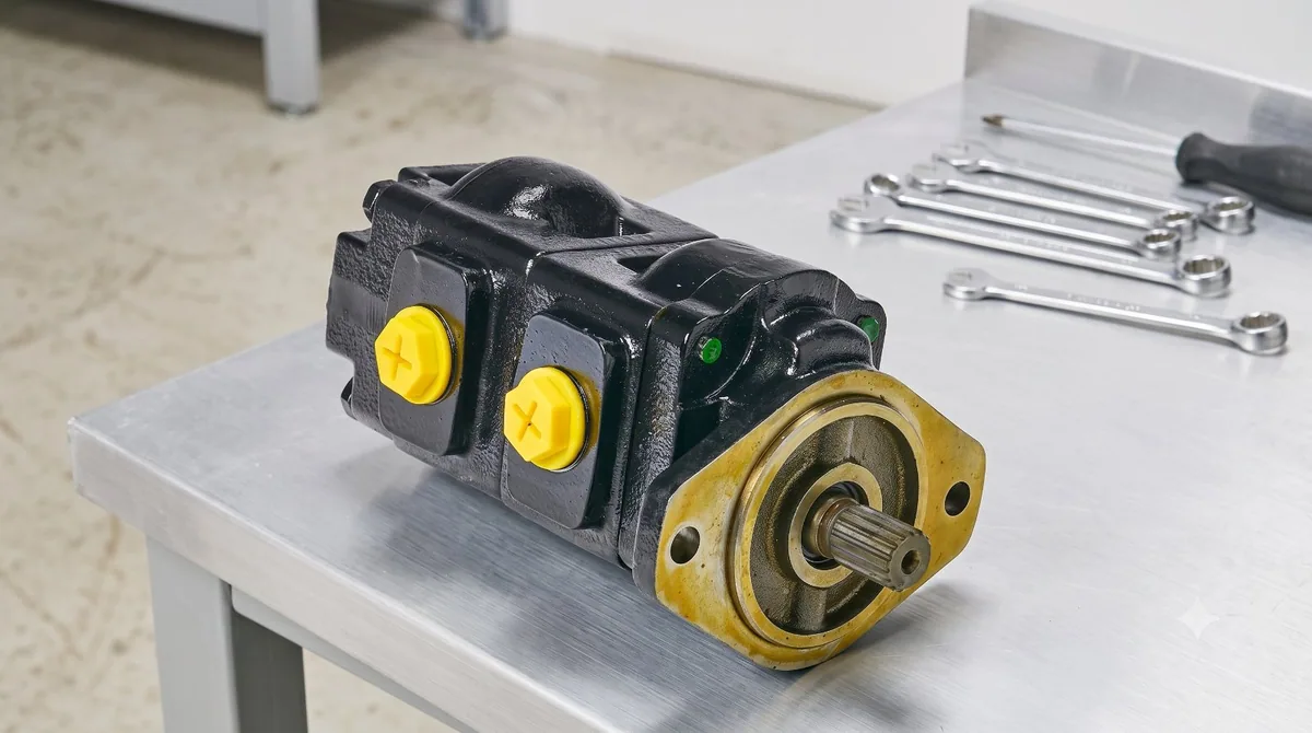 Hydraulic pump used as a part-reference identification example